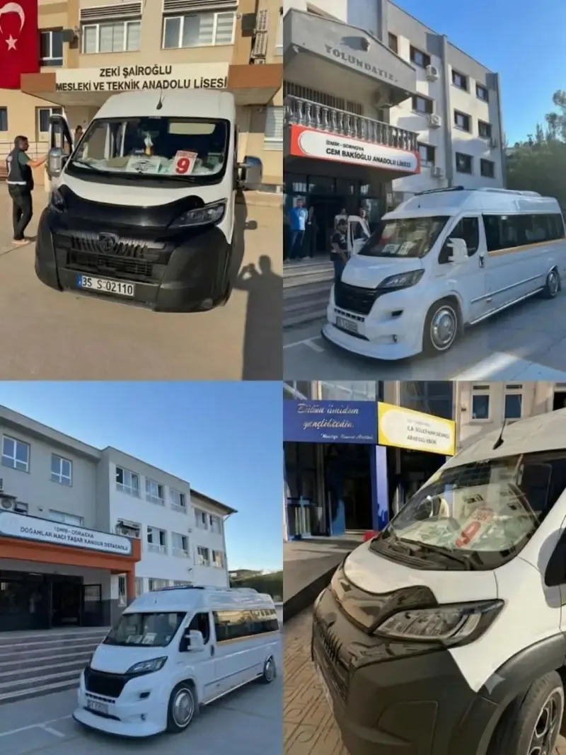 İzmir okullarında Özgür Turizm öğrenci servisleri